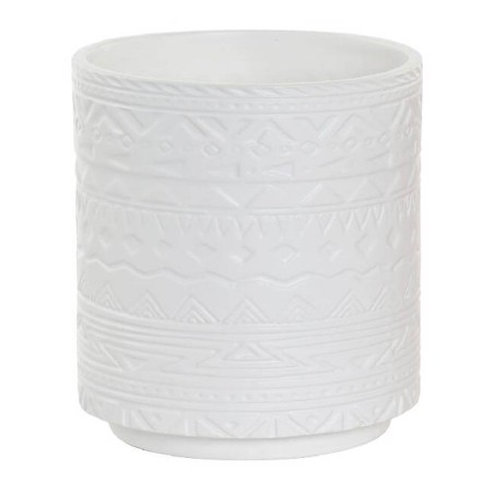 MACETERO PORCELANA - BLANCO/ROSA