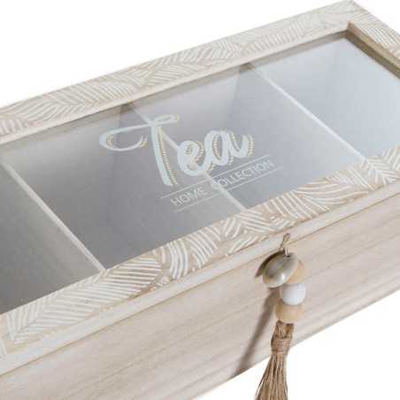 CAJA PARA TÉ - NATURAL 30.5X12X9CM