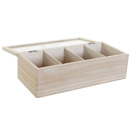CAJA PARA TÉ - NATURAL 30.5X12X9CM