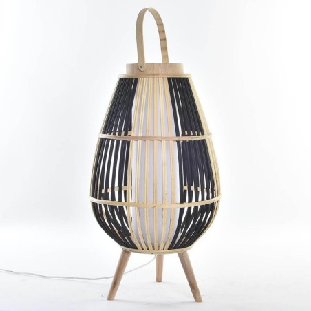 LAMPARA BAMBU SOBREMESA 