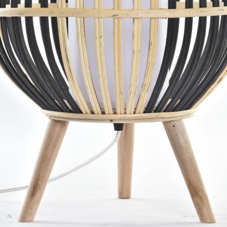 LAMPARA BAMBU SOBREMESA 