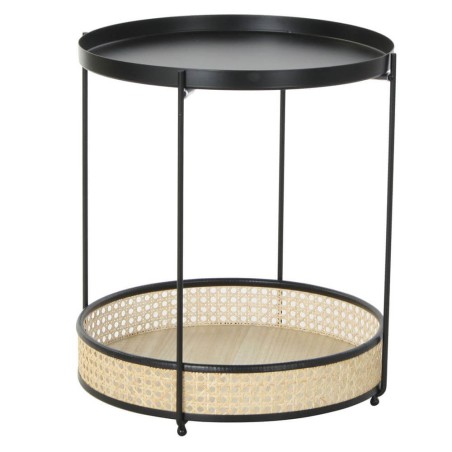 MESITA 40X40X47CM RATAN NEGRO 