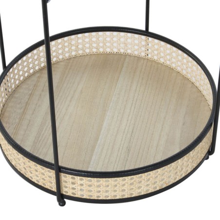 MESITA 40X40X47CM RATAN NEGRO 