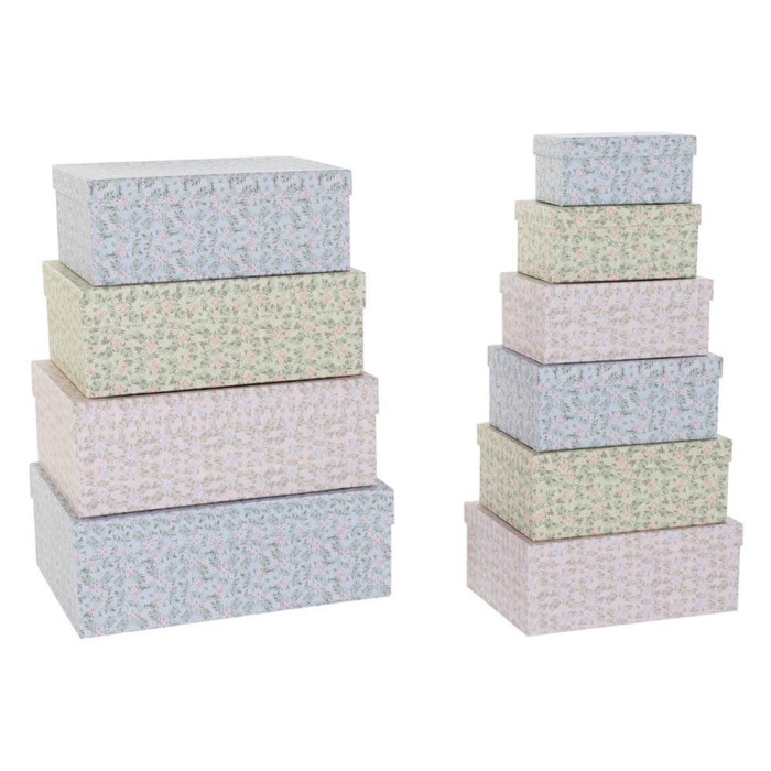 CAJA DE CARTÓN - ROSA VICTORIANO 32X24X13CM