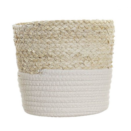 CESTO ALMACENAJE NATURAL FIBRA 18X17CM