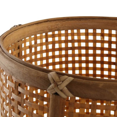 MACETERO BAMBU MARRON 25X30,5CM
