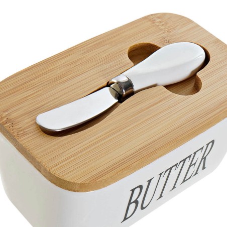 MANTEQUILLERA POCELANA BAMBU 