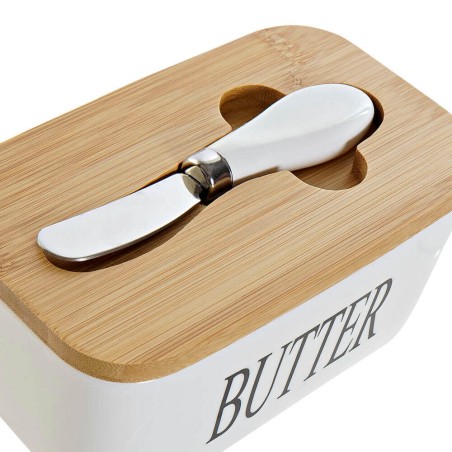 MANTEQUILLERA POCELANA BAMBU 