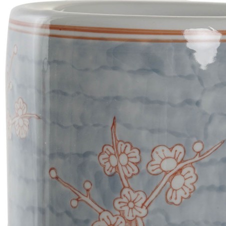 PARAGUERO FLORES AZUL 21X21X47CM