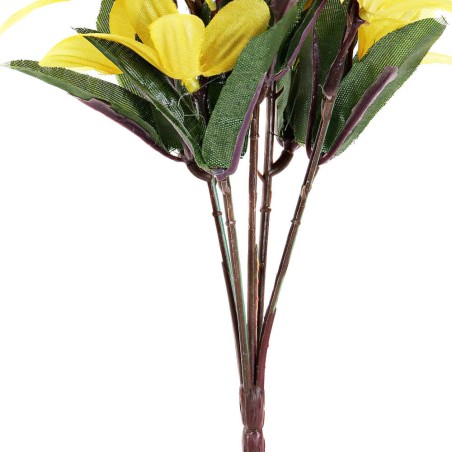 Ramo flores artificiales amarillas 37x15x15cm
