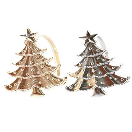 4 servilleteros Navidad - árbol