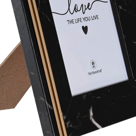 Marco de fotos negro 10x15cm