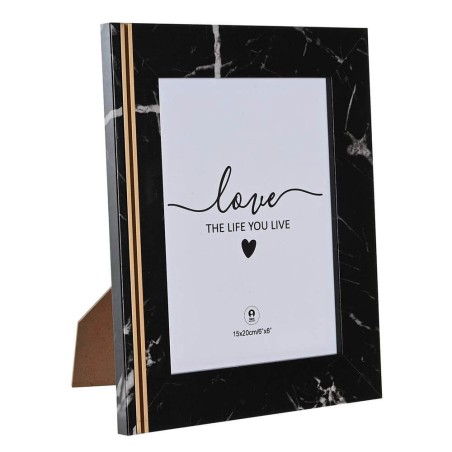 Marco de fotos negro 15x20cm