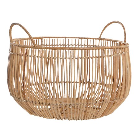 Cesto almacenaje ratán natural - 36x36x27cm