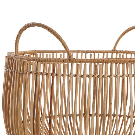 Cesto almacenaje ratán natural - 36x36x27cm