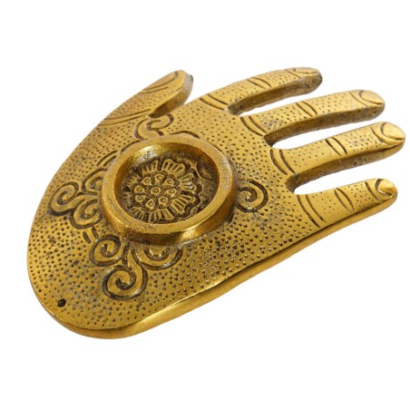 Soporte para incienso - Mano aluminio