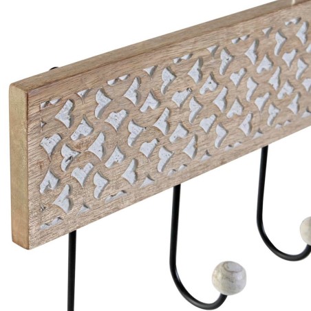 Perchero de pared - Madera de mango  38x19cm