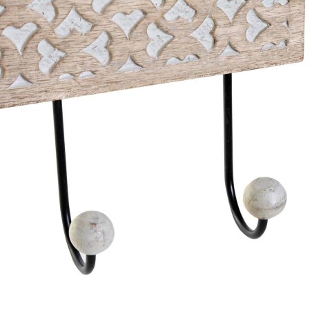 Perchero de pared - Madera de mango  38x19cm