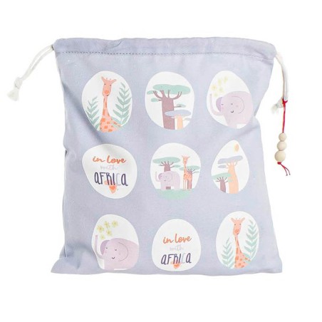 Bolsa infantil de tela - León 24x26cm