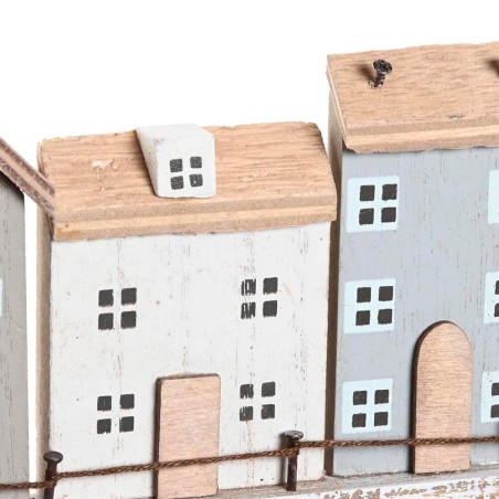 Perchero pared - casitas 34.5x13cm