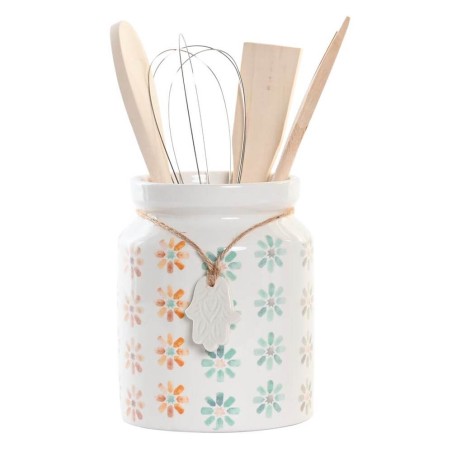 Porta utensilios - Rayas/Flores