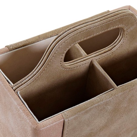 Organizador mandos - Marrón 18x10x15cm