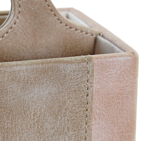 Organizador mandos - Marrón 18x10x15cm