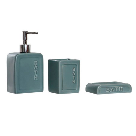 Juego de baño - 3 piezas azul/crema