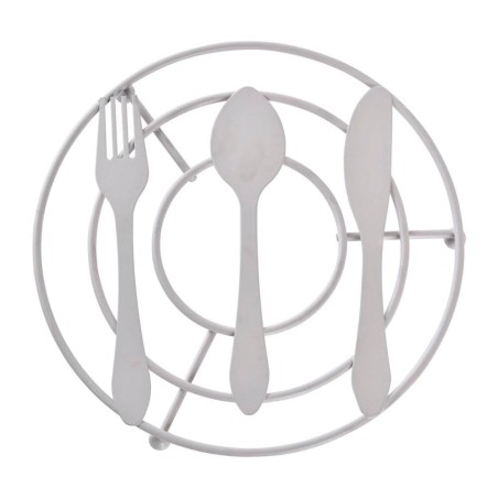 Salvamantel metálico -  Cubiertos 20cm