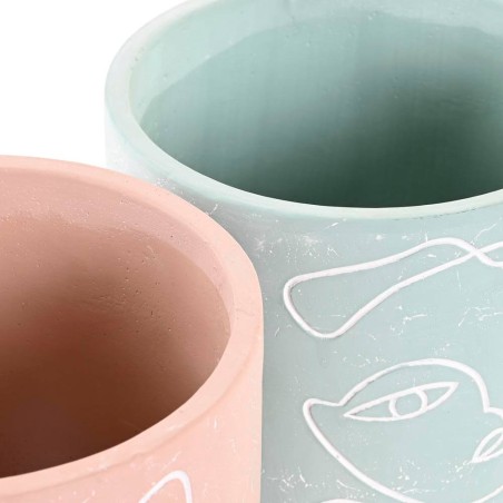 Macetero decorativo - cara 17x16cm