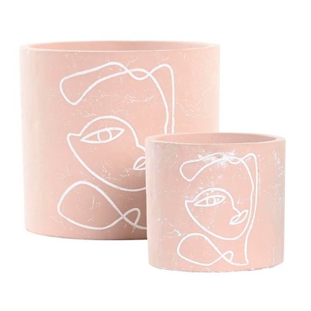 Macetero decorativo - cara 17x16cm