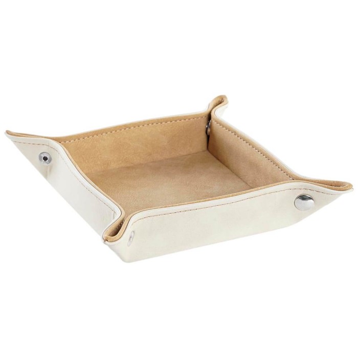 Vacía bolsillos polipiel crema