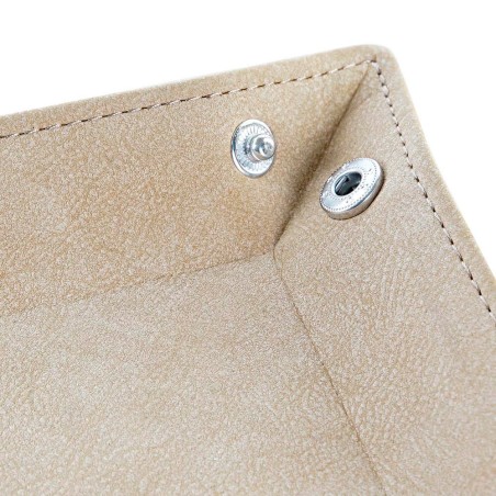 Vacía bolsillos polipiel crema