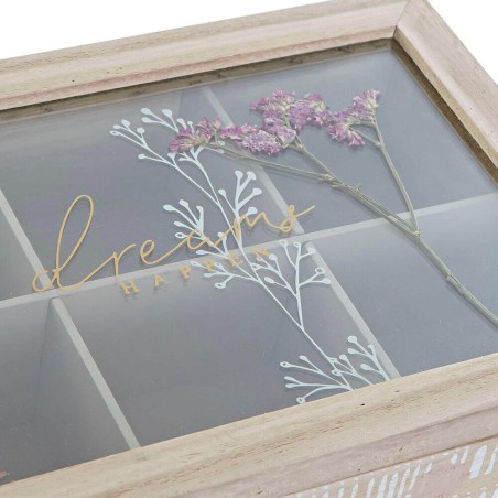 Caja de té - Flores