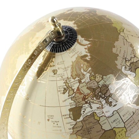 Globo terraqueo - dorado 20x20x30cm