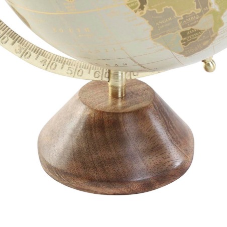 Globo terraqueo - dorado 20x20x30cm