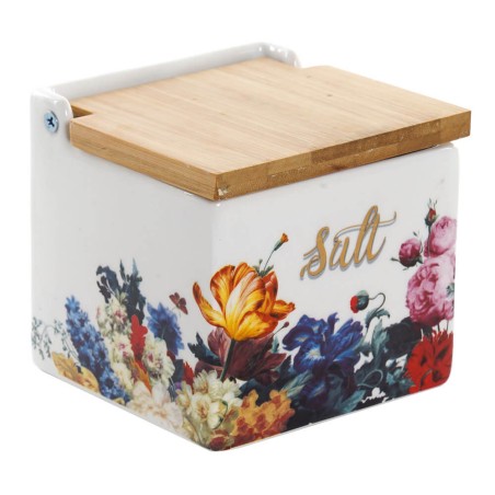 SALERO FLORAL 11X11X11CM BAMBU 