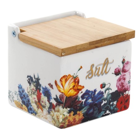 SALERO FLORAL 11X11X11CM BAMBU 