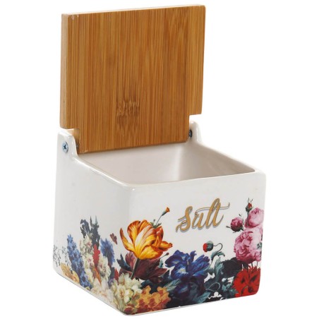 SALERO FLORAL 11X11X11CM BAMBU 