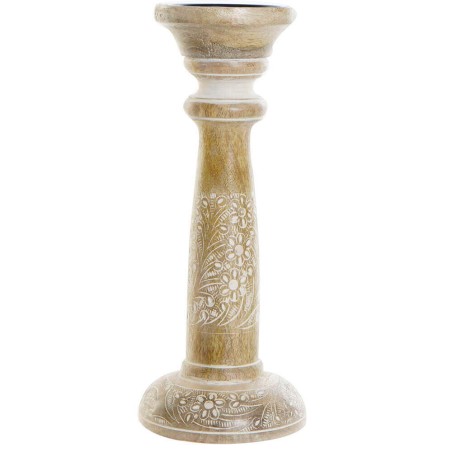 PORTAVELA FLORAL MARRON 12.5CM 