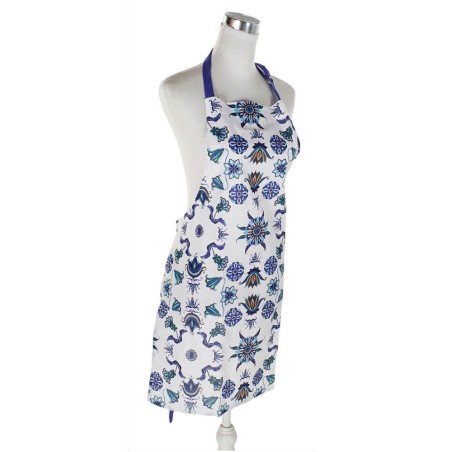DELANTAL DE COCINA CON PAÑO - AZULEJOS