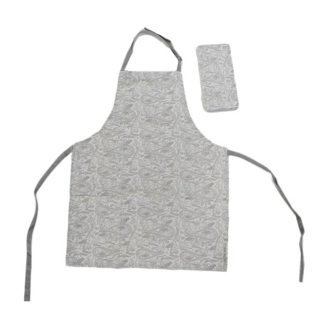 DELANTAL DE COCINA CON PAÑO - PASLEY ALGODON