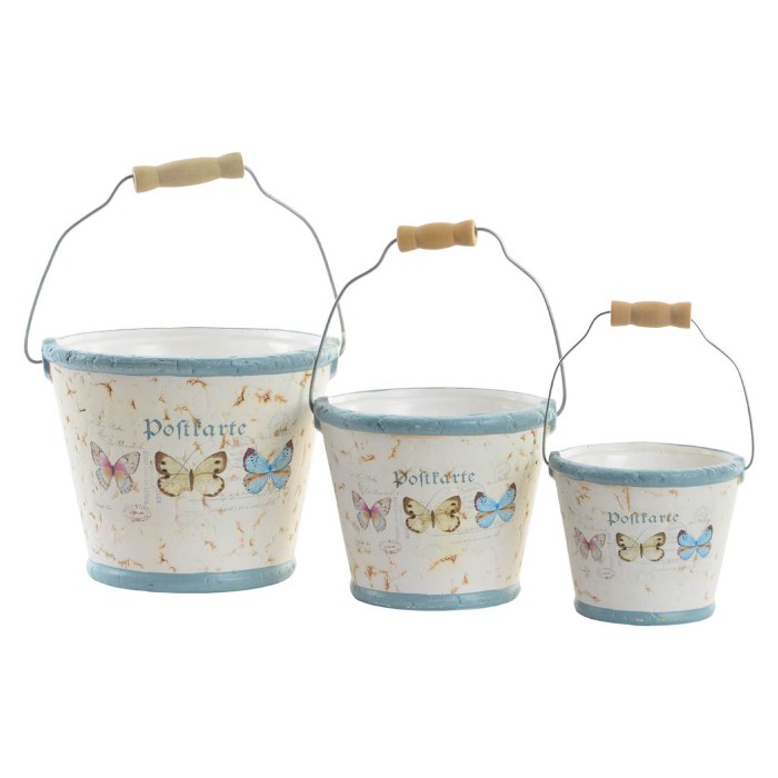 MACETA 3/3 MARIPOSA TERRACOTA 