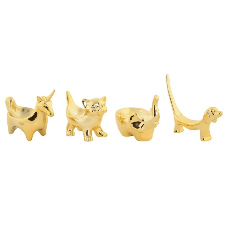 JOYERO PORCELANA ORO ANIMALES 