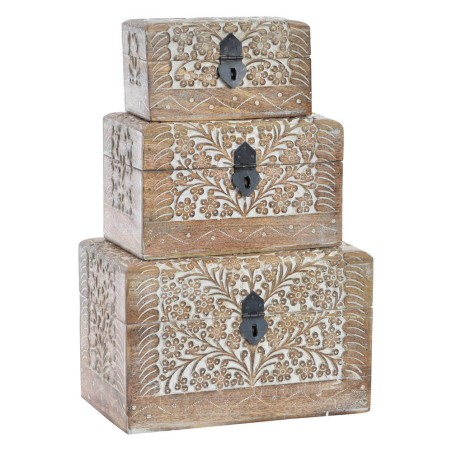 CAJA DE MADERA LABRADA PEQUEÑA