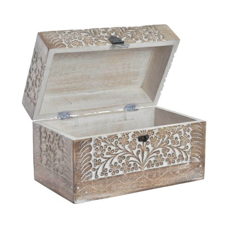 CAJA DE MADERA LABRADA PEQUEÑA