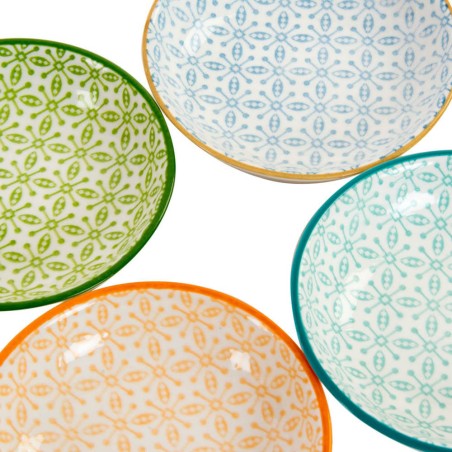 BOL PEQUEÑO DE PORCELANA COLORES 9.5CM