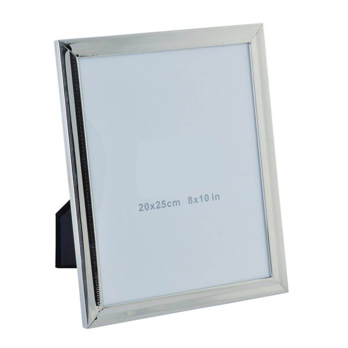 MARCO DE FOTOS PLATA CLÁSICO 20X25CM