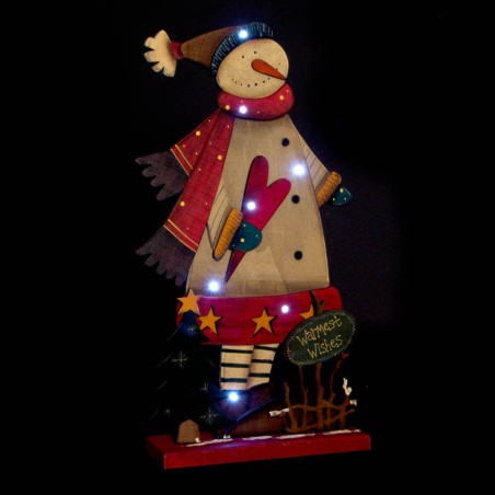 FIGURA NAVIDAD LUZ LED 24X45CM