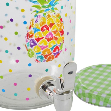 DISPENSADOR DE BEBIDAS PIÑA 15X15X25CM